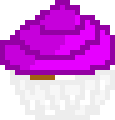 [9664c4] Purple Marble Cupcake