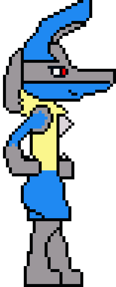 [9664c4] Lucario Side View 2