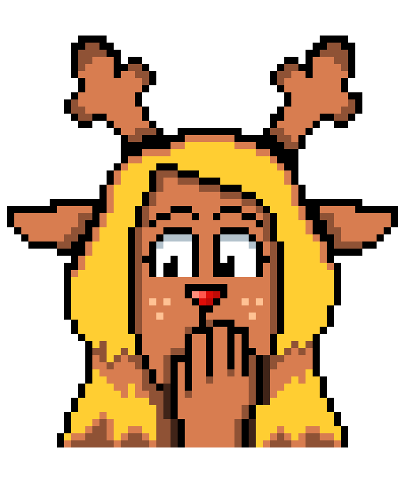 [201f45] Noelle Hand On Mouth L(Light World)