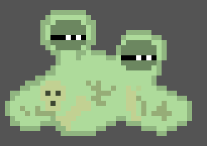 [96c78c] listen ik I suck at pixel art but I'm trying at least I make full on characters with backgrounds instead of just a face with an x, I'm better at pencil and paper art anyways