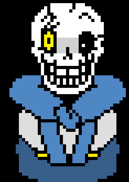 [f52639] Revenge: The Unseen ending - Revengeful papyrus no arms Papyrus or legs (ACT 3)