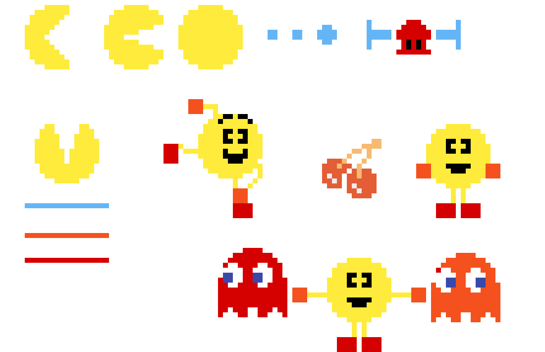 [c9053d] Pacman 8 bit smash bros
