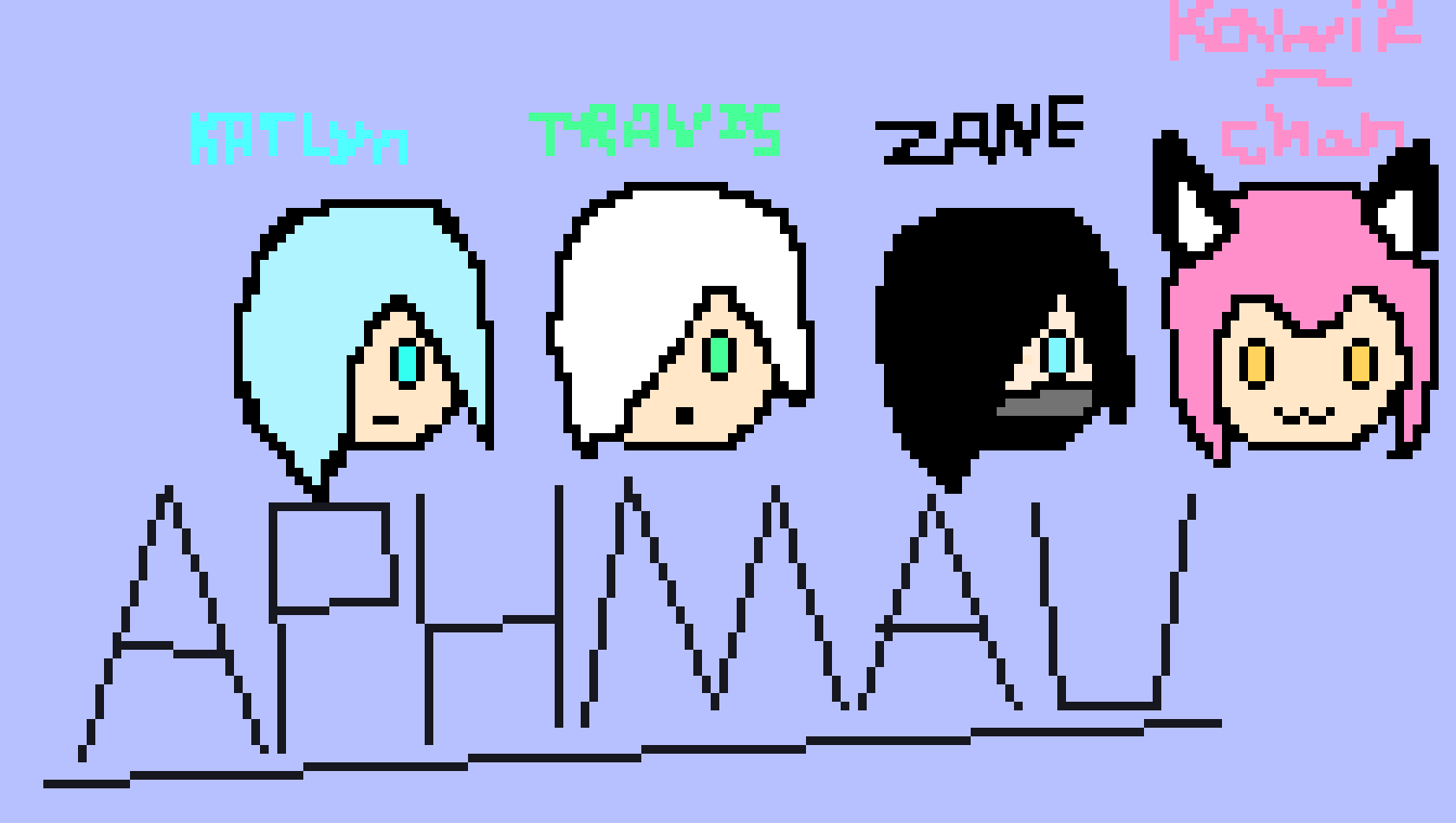 [9664c4] Katelyn, Travis, Zane, kawaii~chan