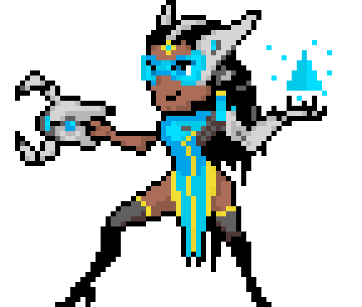 Symmetra Pixel Art Spray