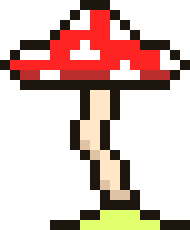 [9b9cad] Mushroom Pixel Art