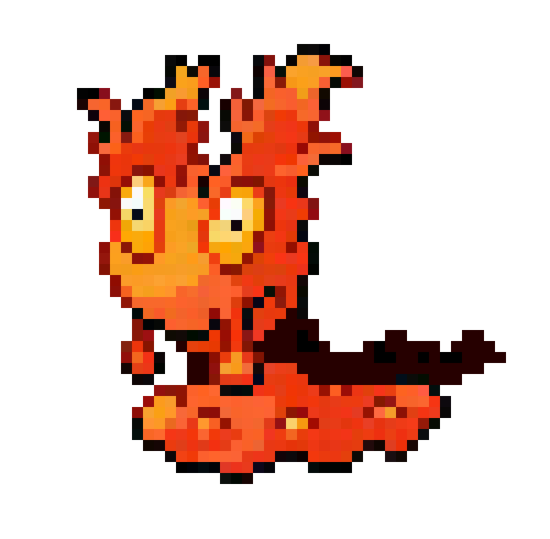 [09ac5a] Slugma Pixel Art