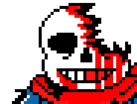 heh.heh.heh * surrounds blue scarf sans with blasters then fires them and teleports back in the void *