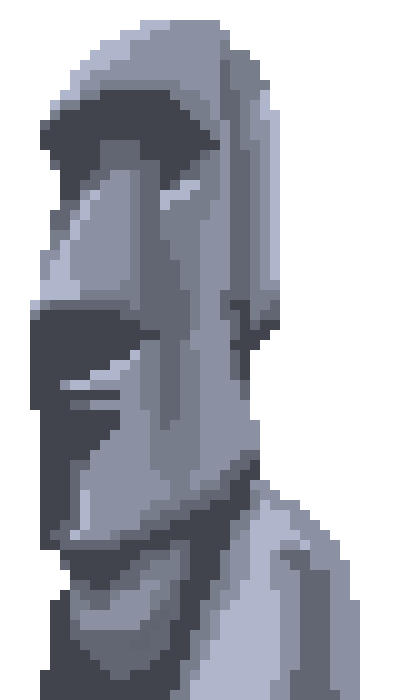 [9664c4] Easter Island Head with shoulders