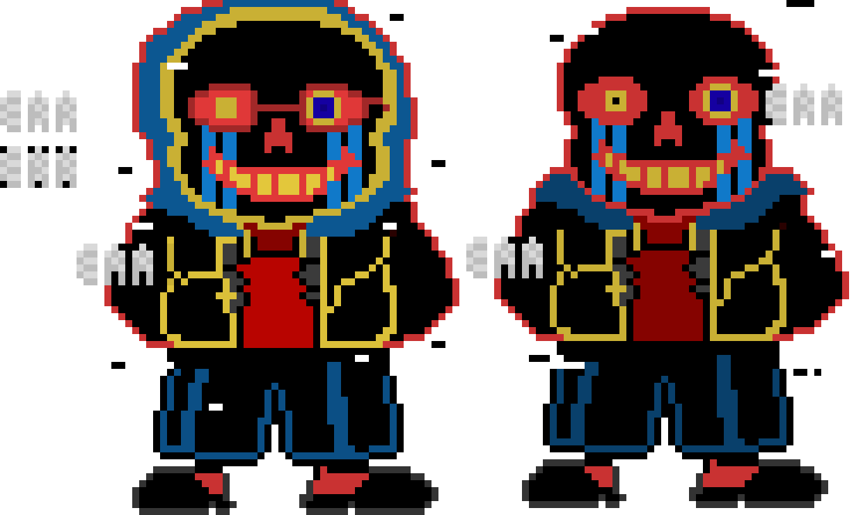 Error Sans Battle Sprite and error before he went mad