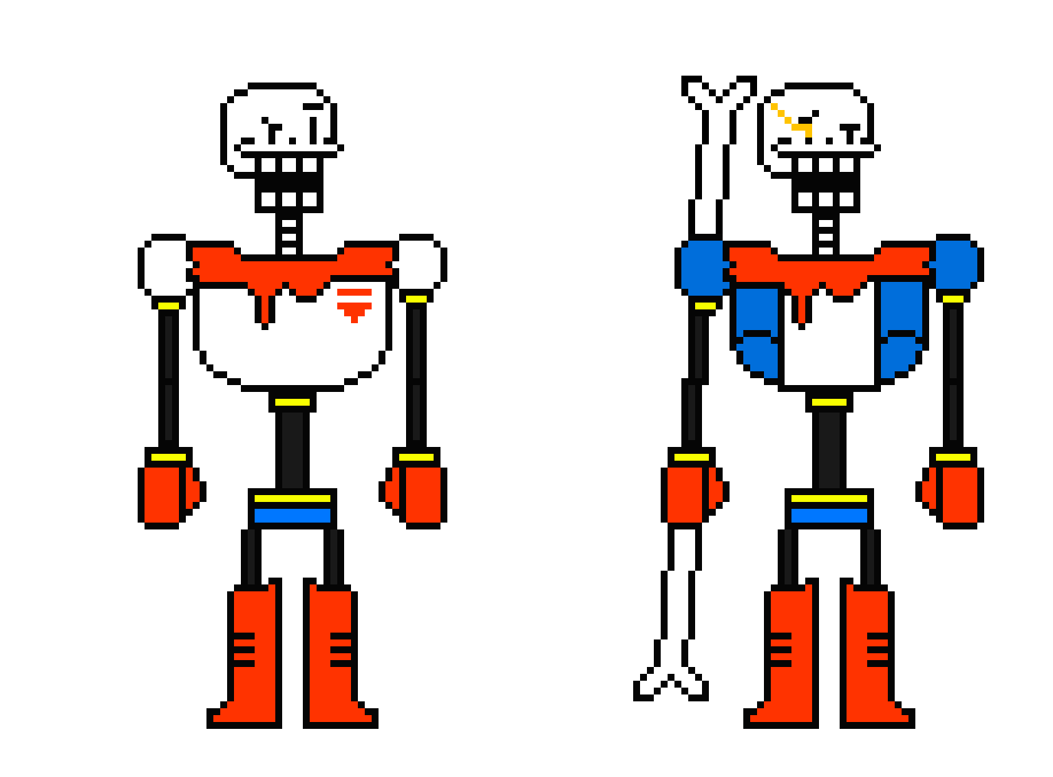 My Papyrus Sprite (+My Disbelief Papyrus Sprite!)