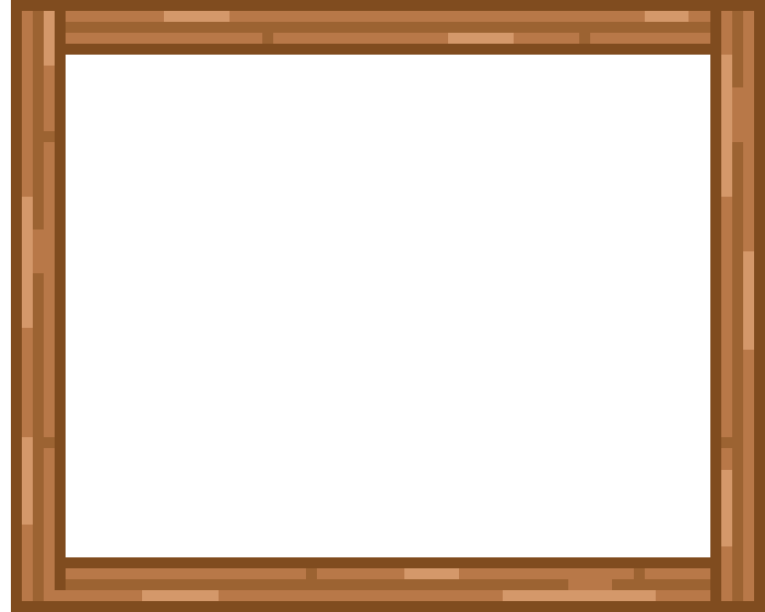 wooden frame