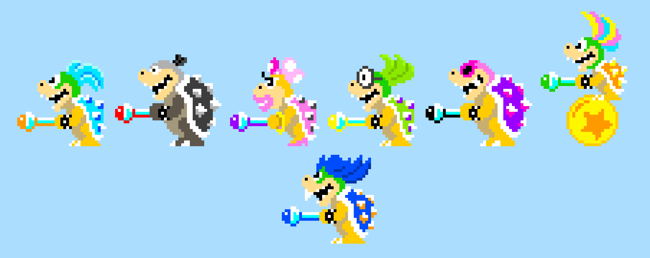 Super Mario Maker 2: Koopalings Recolored