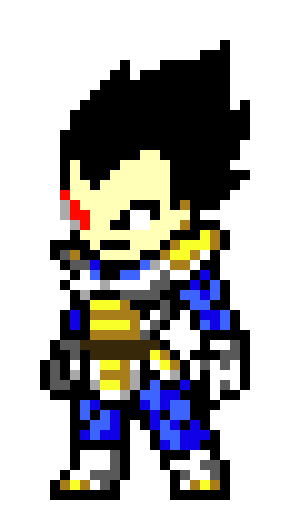 vegeta standing