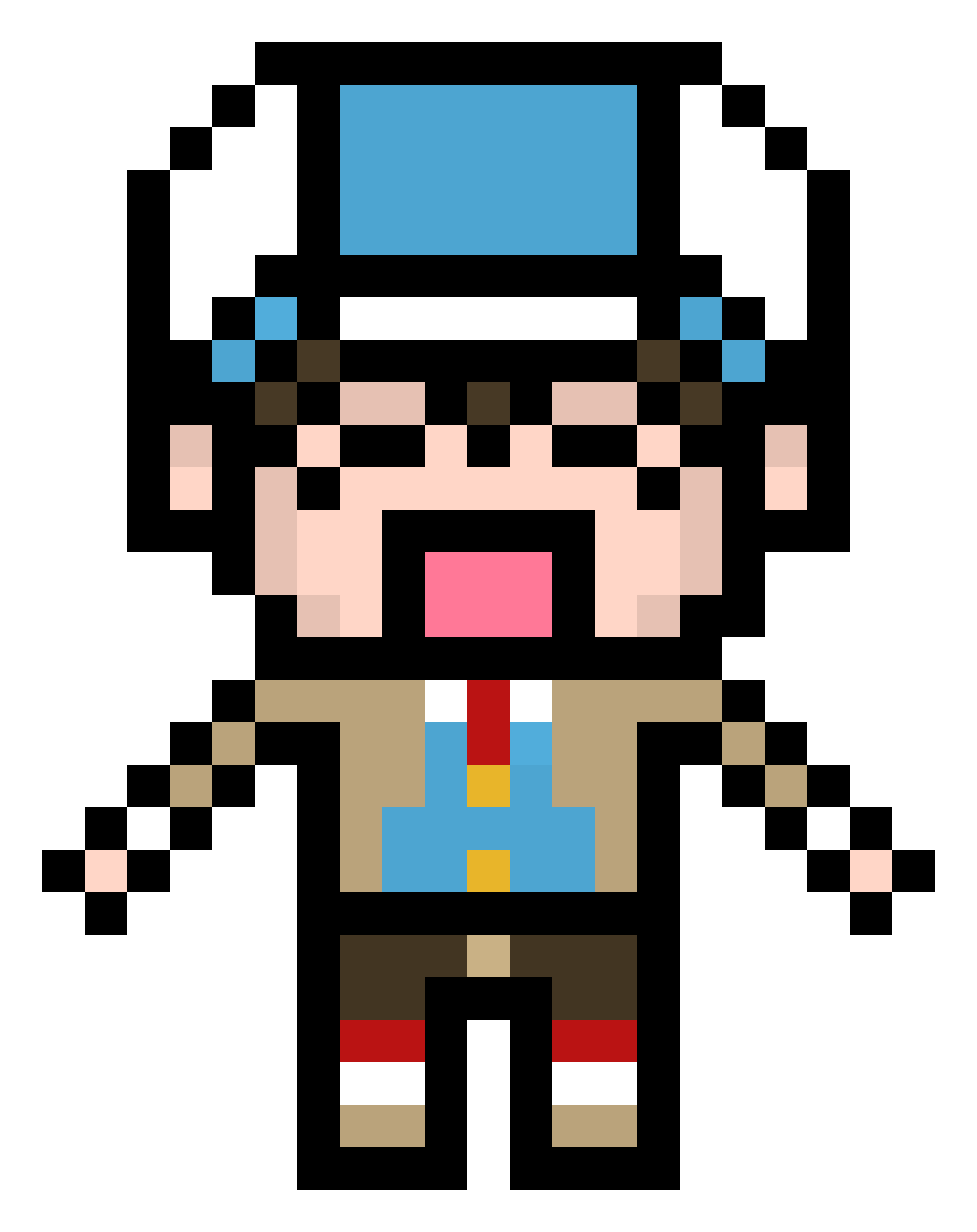 [b63f4b] Arthur Pixelart Cheer arms down