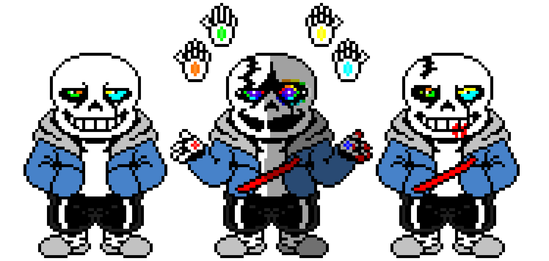 Undertale last breath hardmode Sans The Skeleton Battle Sprite.