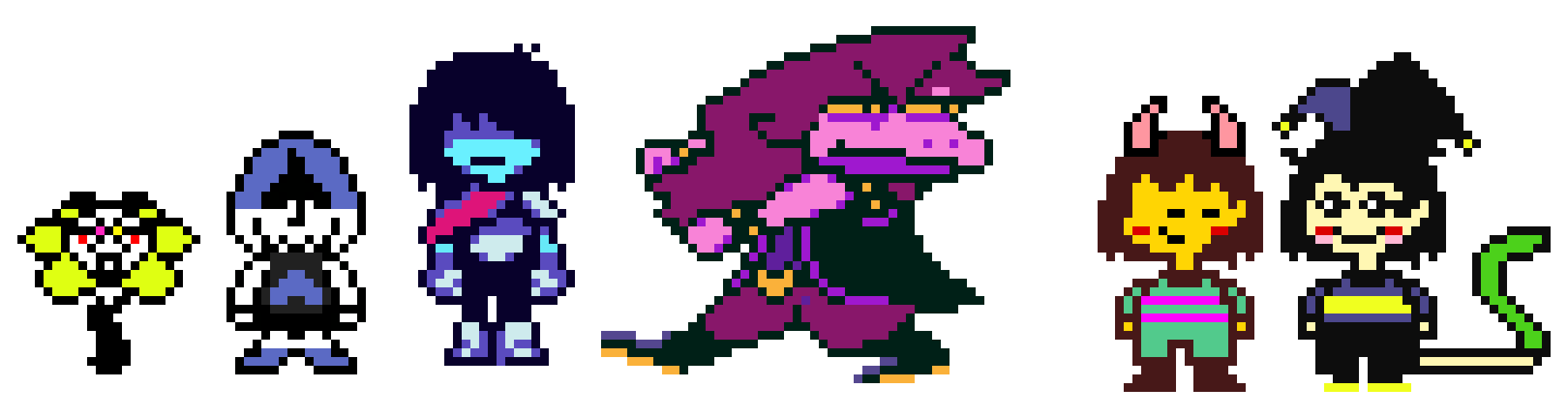 Deltarune au where UT characters take place of darkners