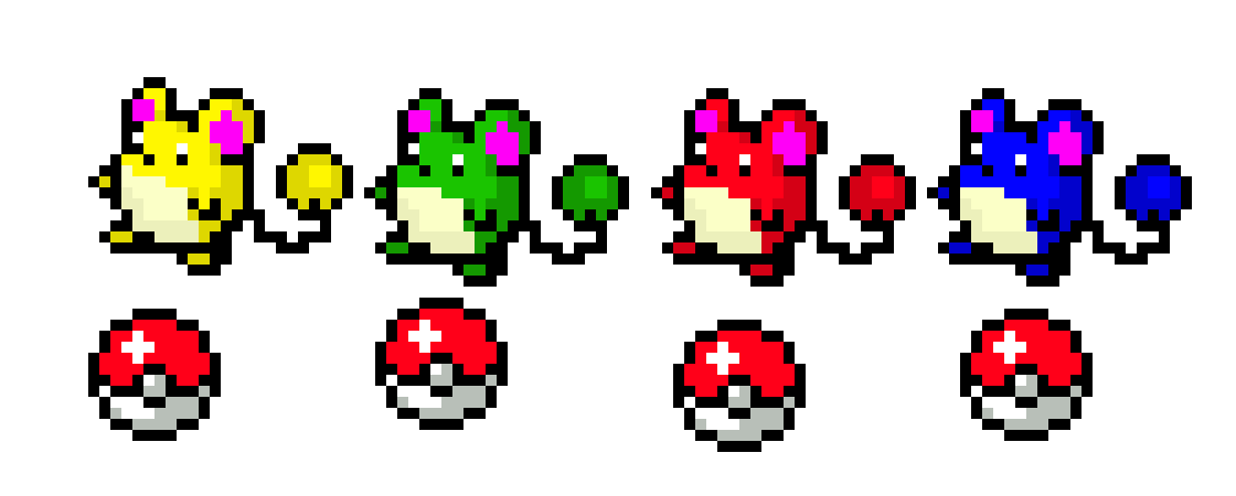 [9664c4] tiny Marill pokemon pixel 