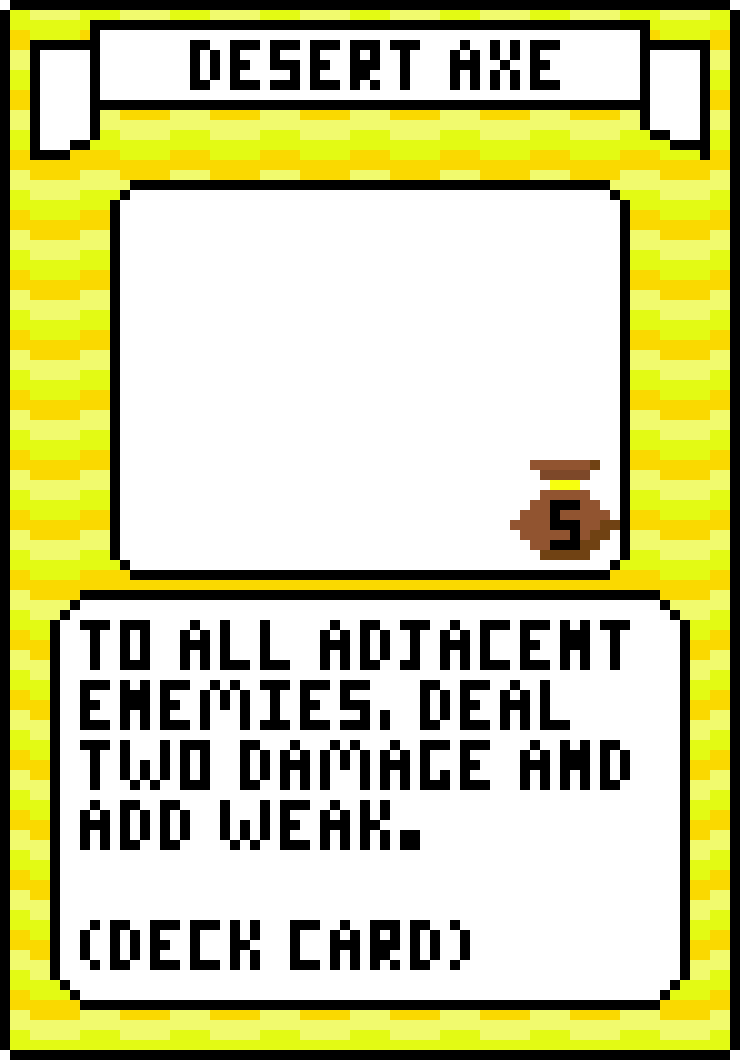 [b426cb] Desert Axe Card