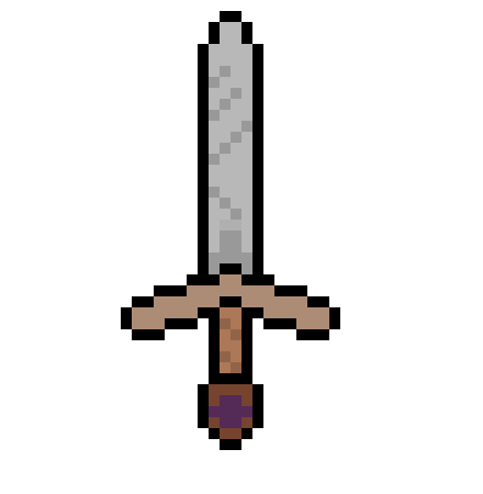 [9664c4] Sword Pixel Art - Clip Art