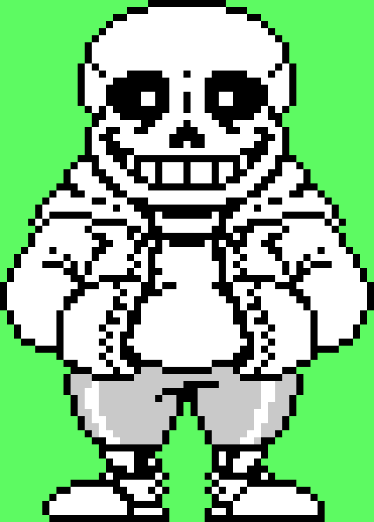 UNDERTALE Sans sprite (colorable version)