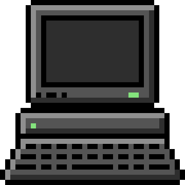 [9b9cad] Computer Pixel Art