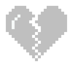[209d2a] Pastel Gray Heart