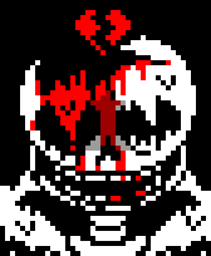 [7ce906] *(After the beam hit him, papyrus (a8257) feels his own attack hitting him.) -HorrorTale Sans