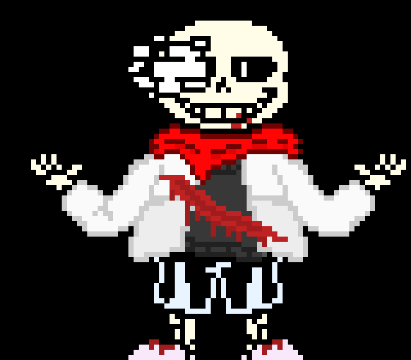 [df4002] [He dodges and blocks them, then sending 50 blaster combos to him and then a barrage of bones]