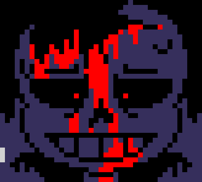 [7ce906] *(A few seconds later, demented crawls out through the ground.) -HorrorTale Sans