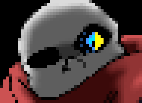 [e27272] WATCH OUT *blocks the blaster thrown at Voyag tale's sans with some bones*