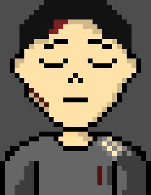 [90896a] *Chris was now sitting at whatever table Terrie's house had available, with his head in hands. He wasn't used to people being this... not murderous. But on the other hand, would it do him any good to try and go back? He'd be going back into a literal nightmare, after all.*