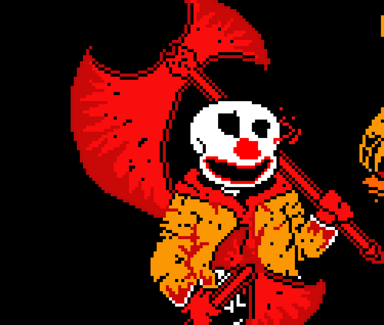 [d46952] clown colored sprite kills clown sans 