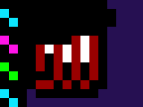 [7a4037] *blood drips from his wrists, and some of the bone has been bitten off*