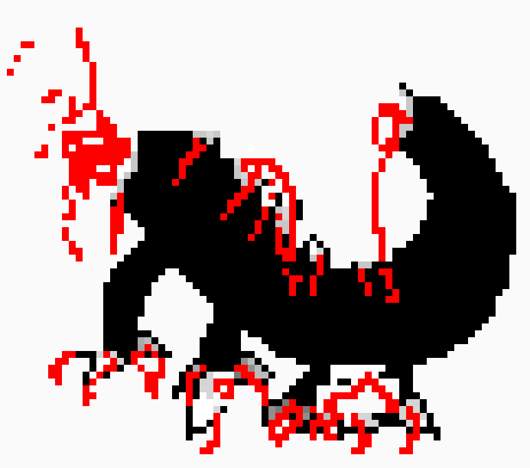 [f943f0] *Brutally and carelessly rips all of the bones and spines off of the imposter's body