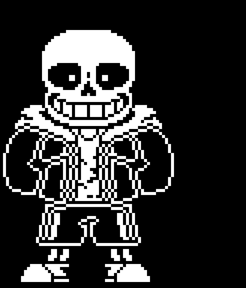 after soo long i finally made a black and white sprite