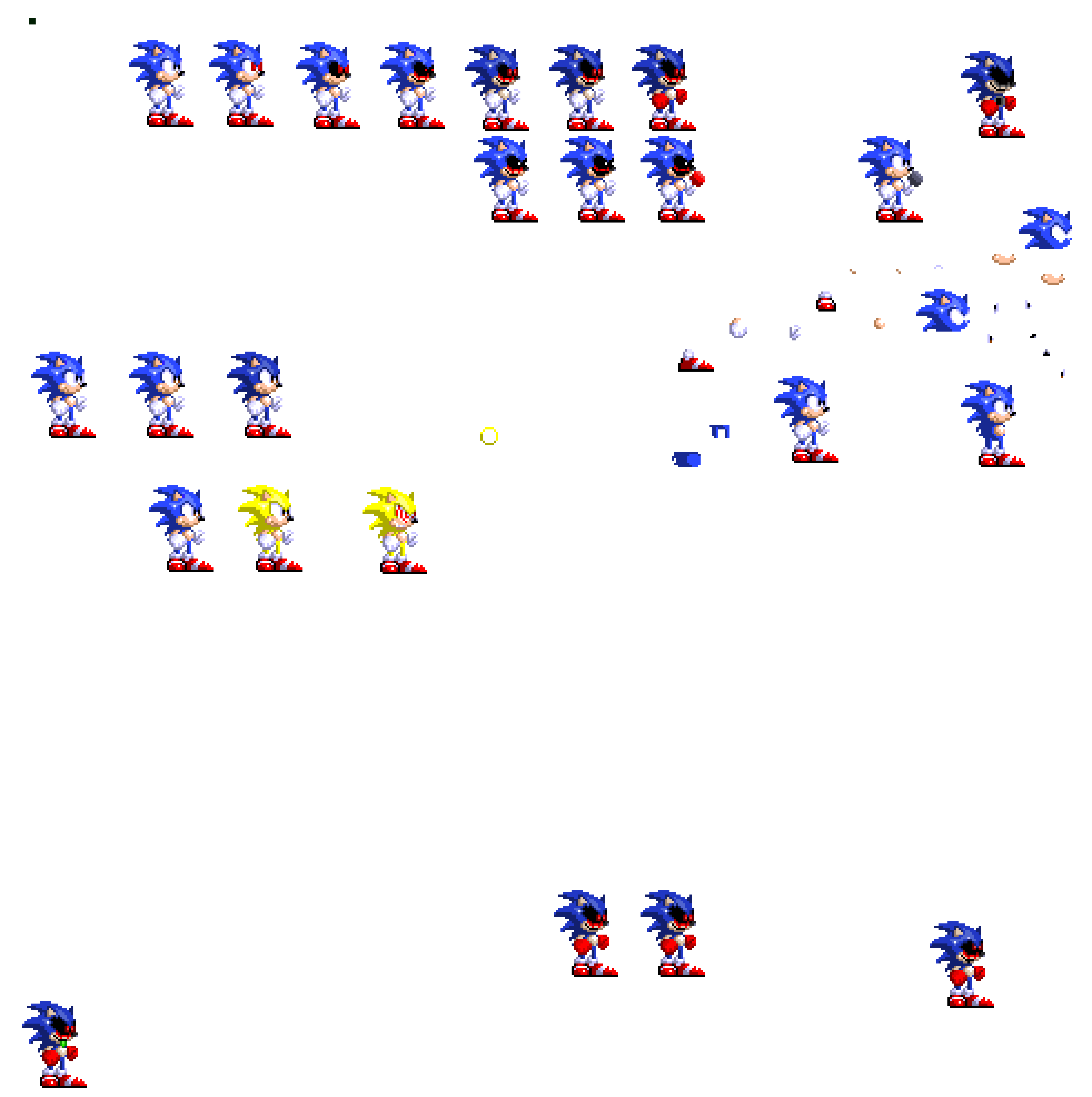 Sonic 3 & Knuckles sprite pixel 1994