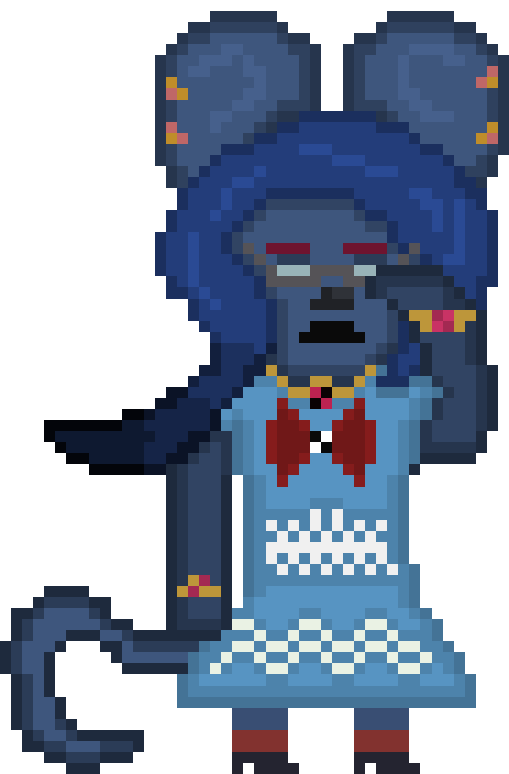 [edbd2b] Calista Glasses push Eyes closed