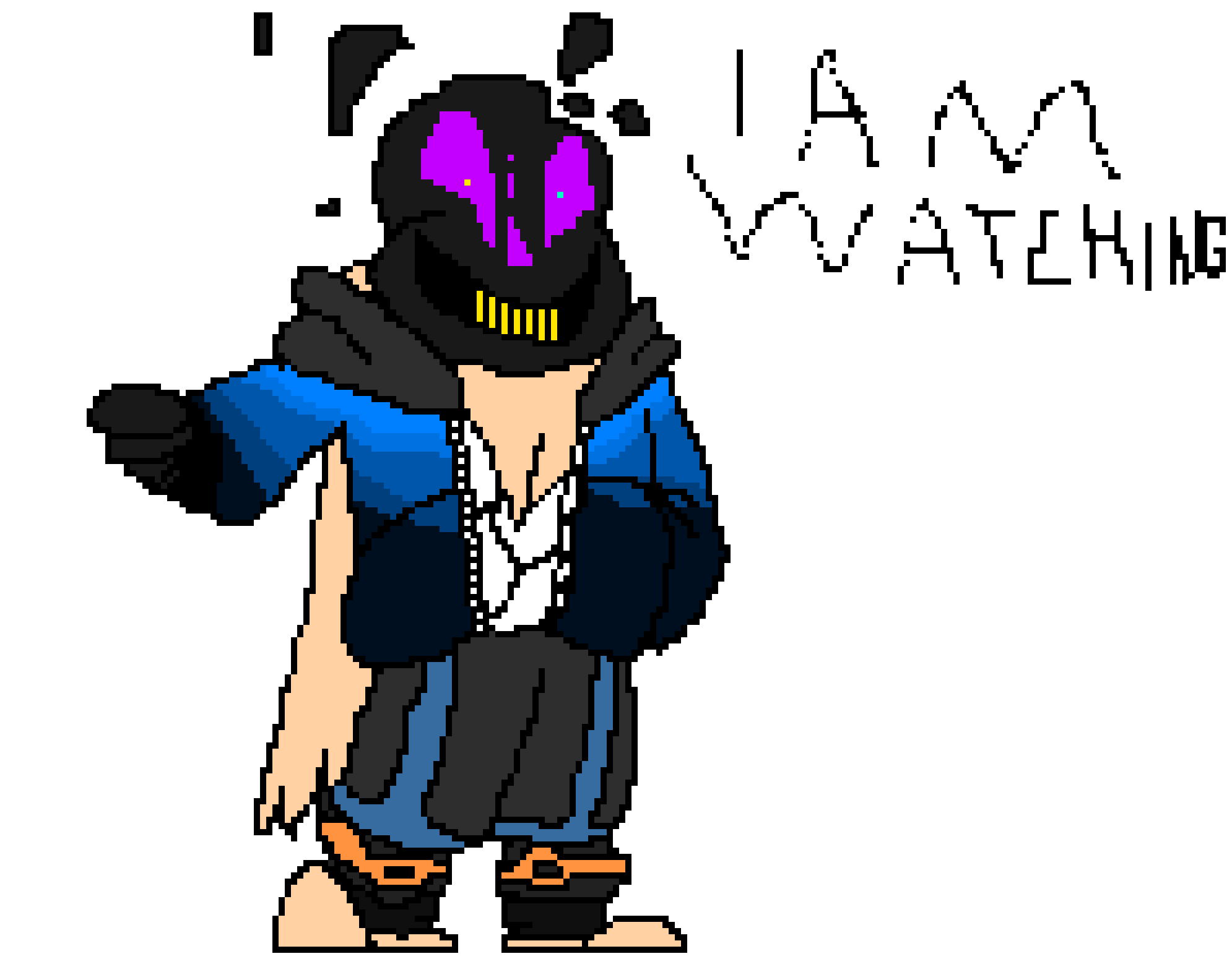I am still watching you...... (redrawn)