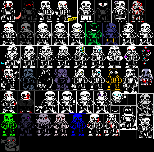 [117d1a] 56 Sans AU's