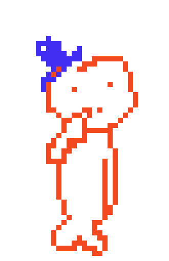 [61cce1] gn (im imagining my guy just standing there like a idiot watching whatever this is going on)
