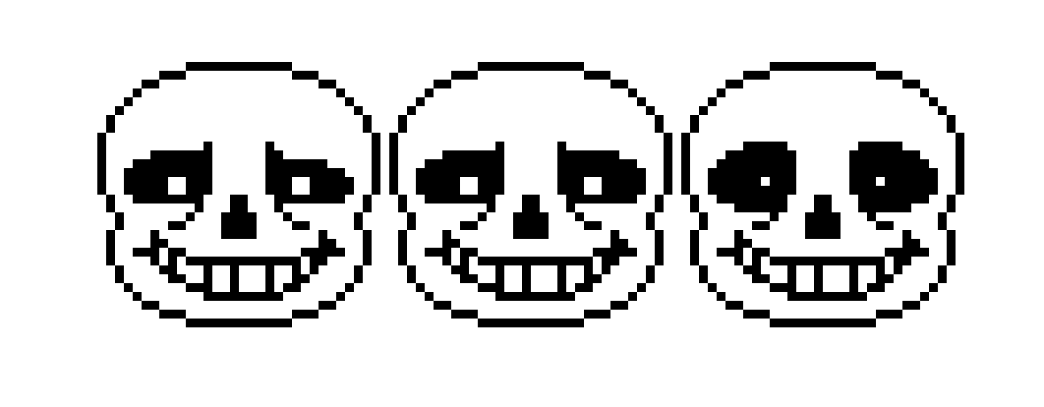 just some sans battle faces i made
