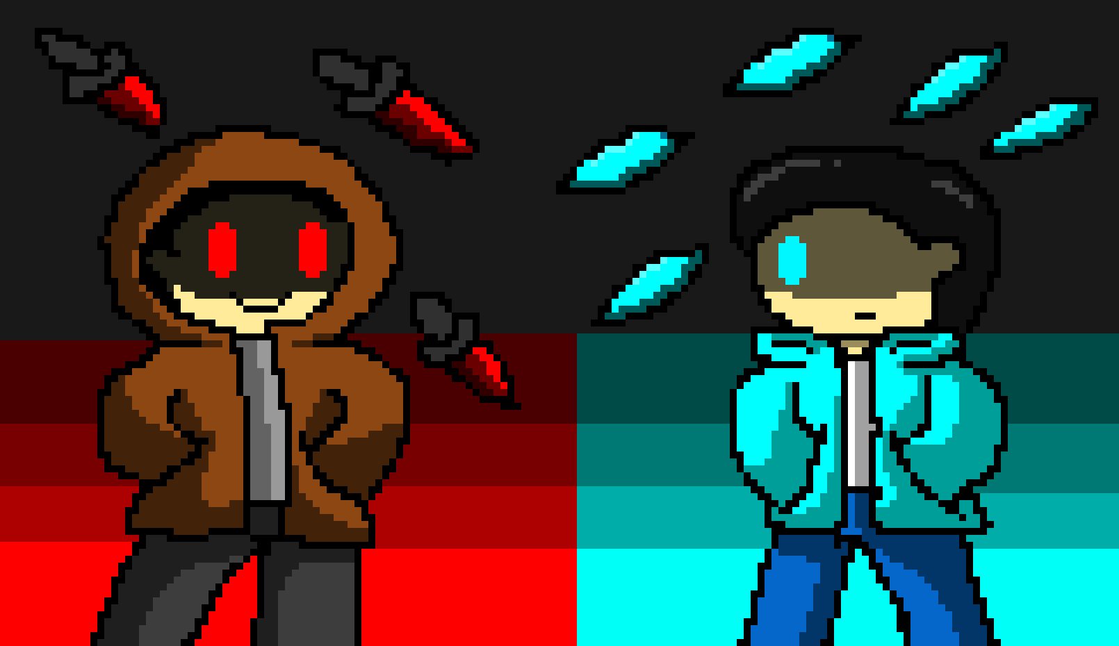 Xavier vs Shade v3 (good vs evil my dudes.)