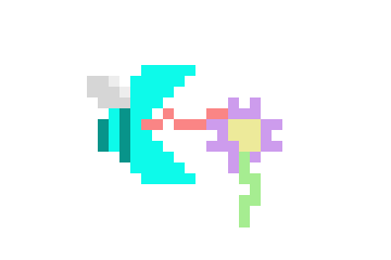 [c9c00b] Bee flower frame 12