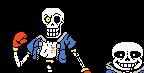 [72c467] Disbelief Papyrus Phase 3 Battle Sprite. (With Sans)