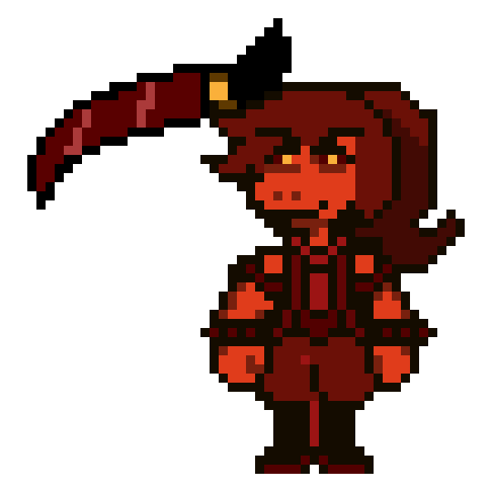 [494b86] Bloodrune AU - Susan with Doom Scythe Overview Sprite