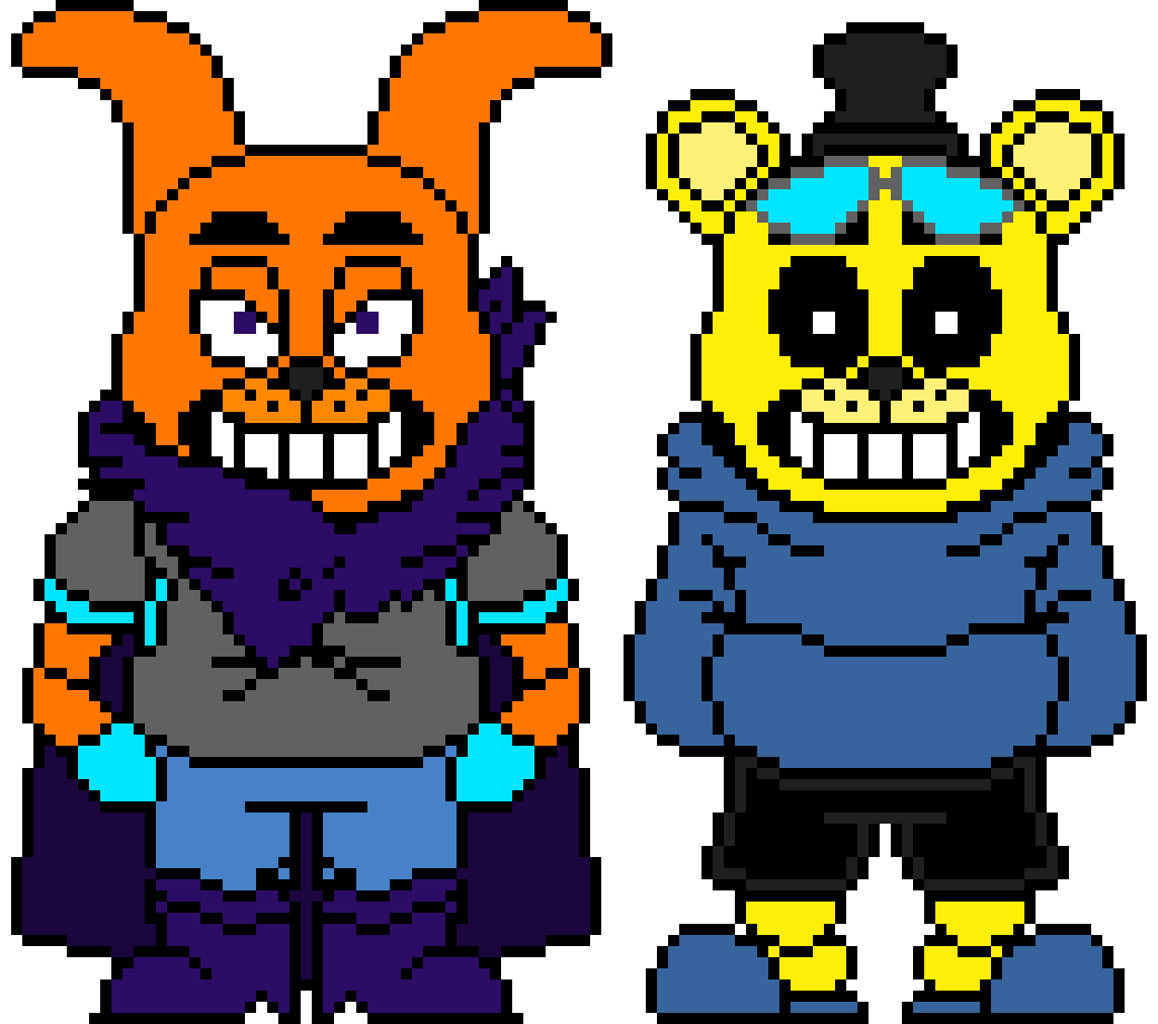 PeterPlay19 and his friend in FNaF