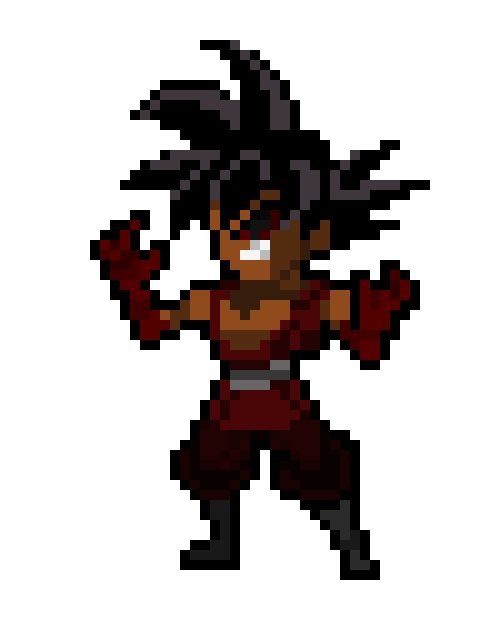[6c26bc] Daemoku (Saku, possessed by Bluudvik) (Base Form) - DBZ OC
