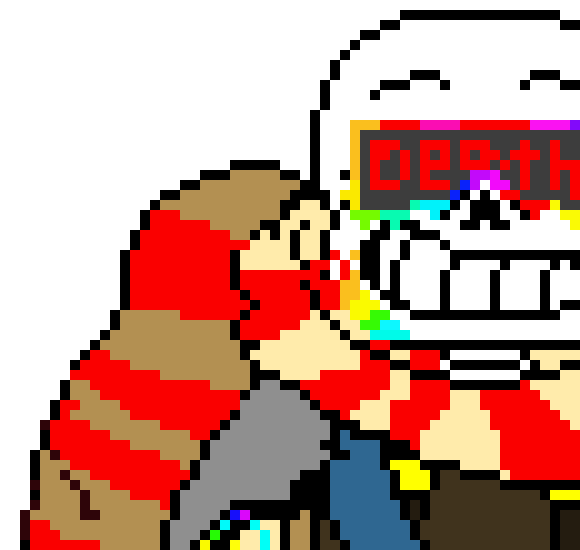 [0f7191] Go’s to the public au where sanses socialize and sells ketchup to get a sans army - Fresh!Ink sans