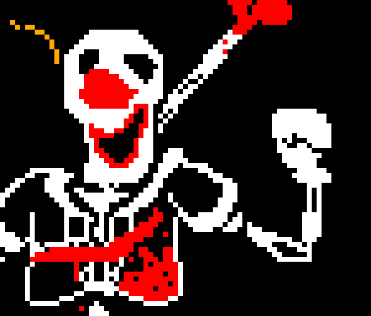 Beats up Chara *