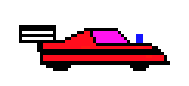 [64c0cc] pixel car